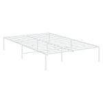 vidaXL metallist voodiraam, valge, 120x190 cm