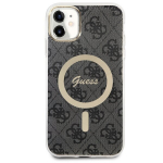 Guess &uuml;mbris iPhone 11 jaoks GUHMN61H4STK must k&otilde;va&uuml;mbris Magsafe IML 4G jaoks