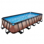 Bassein karkassi ja liivafiltriga Exit Wood 540 x 250 cm, pruun