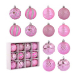 ECarla j&otilde;ulum&auml;nguasjad - roosa - 12 tk.