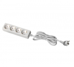 GTV pikendusjuhe 4 pesa, 3m, valge AE-PS4G3M-00