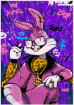 Maalimiskomplekt numbrite j&auml;rgi Bugs Bunny 50x33