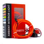 EinParts LED valgusriba auto kaunistamiseks 12V - pikkus 3M, v&auml;rvus Punane