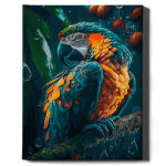V&auml;rvi numbri j&auml;rgi Raamis "Ilus papagoi" Oh Art! 40x50 cm