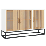vidaXL puhvetkapp, valge, 105 x 30 x 65 cm, tehispuit