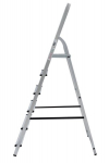 Alumiiniumist &uuml;hepoolne redel DRABEST, 6 astet, 191 cm