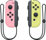 Pastel Roosa ja Pastel Kollane Joy-Con kontrollerite paar Nintendo Switchile