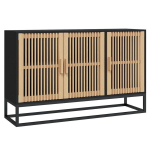 vidaXL puhvetkapp, must, 105 x 30 x 65 cm, tehispuit