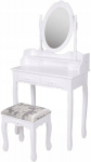 Kosmeetikalaud Italform, 75 x 147 x 40cm, valge