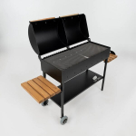 Grill riiuliga Comfort Plus XL, must