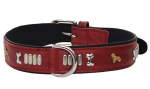 Koera kaelarihm Amibelle Bone, punane