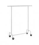 Riidestange pikendatava riidetoruga, 45 x (110-150) x 160 cm, valge