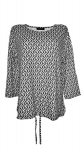T-s&auml;rk naistele Kinga, valge /must, XL/XXL