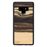 Telefoni&uuml;mbris Man&Wood telefonile Samsung Galaxy Note 9, White ebony, Must