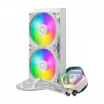 Protsessori jahuti Vedelikjahutuse komplekt - COOLER MASTER - MasterLiquid 240 ATMOS White, 12cm Ventilaator, 690-2500 p/min, Valge