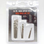 Mini puurid Rosfix 25 tk &ndash; HSS teras, T&auml;psuspuurimine, Suurused 0.5&ndash;3 mm