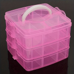 1tk L&auml;bipaistev Plastkarp, Kolmekihiline Ehetene Karp., Rožinis