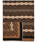 Soe stiilne geomeetrilise karu mustriga pehme sile sall 180x65 cm