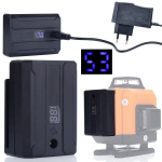 Komplekt Rosfix Orange Eye &ndash; Aku 3500 mAh LCD-ekraaniga, Kiirlaadija 5V, Ohutu kasutus