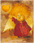 Maalimiskomplekt numbrite j&auml;rgi S&uuml;dame ingel 40x50