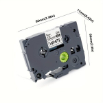 1 pakk &Uuml;hilduv TZe-621 9mm Etiketiprinter Brother jaoks, Juoda ant sidabro