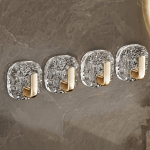 1/4tk, Puuri Vaba J&auml;&auml; Mustri Konksud, Seinale Kinnituvad Konksud, Auksinis