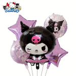 Ametlikult Litsentseeritud Sanrio 5-osaline &Otilde;hupallisari - Kuromi, My Melody ja Hello Kitty Teemadeks Peo, Pulmade ja S&uuml;nnip&auml;eva jaoks