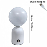 Skandinaavia USB Laetav LED Laualamp - Reguleeritav 3-v&auml;rvi Dimmimine, Dekoratiivne &Ouml;&ouml;valgus., Baltas