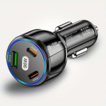 90W Autolaadija USB T&uuml;&uuml;p C PD Kiirlaadija 3.0 Laadimine., Juoda