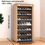 Ruumis&auml;&auml;stlik Mitmekihiline Jalan&otilde;uderiiul - Lihtne Paigaldus, Suur Mahutavus Metallist S&auml;ilitaja Koduks ja &Uuml;likoolilinnakuks, Ruda 8 sluoksniai 7 tinkleliai