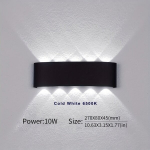 10W LED Seinavalgusti Veekindel Aia Valgustus ABS Materjal, Juoda