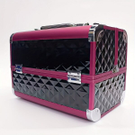 Suure Mahutavusega Alumiiniumist K&uuml;&uuml;nekunsti Kohver - Kaasaskantav Kolmetasandiline Manik&uuml;&uuml;rihoidik Peegliga