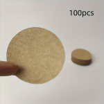 100tk J&auml;tkusuutlikud &Uuml;hekordsed Kohvifiltrid - Sobivad Tilguti & Espresso Masinatele, 5,59cm L&auml;bim&otilde;&otilde;t., Ruda - 100 vnt
