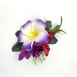 Elegantne Boheemlane Kangast Lilleline Juukseklamber, Plumeria P&auml;rliga., Violetinė