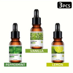 3tk 10ml Eeterliku &Otilde;lide Difusor Komplekt L&otilde;&otilde;gastumiseks, Mėtų + vanilė + citrina