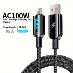 USB-C T&uuml;&uuml;p-C Kiire Laadimise Kaabel 100W 120cm Adapter, USB-A-Type-C