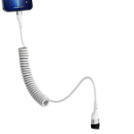 100.58cm/149.35cm USB Type-C Kiirlaadimise Teleskoopkaabel Xiaomi, Redmi, POCO, OPPO, Samsung., Baltas