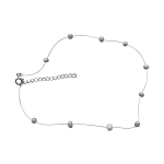 Lihtne Stiil N&auml;htamatu Kalap&uuml;&uuml;gi Imitatsioon P&auml;rlikee Minimalistlik Kaelakee Kingitus.
