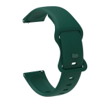 22mm 20mm silikoonrihm Samsung Galaxy Watch jaoks, asendusrihm Huawei/Amazfit/Garmin/Xiaomi/Realme tarvikud, Tamsiai žalia