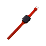 Moodne Silikoonist Kellarihm Liblikklambriga, Reguleeritav Ja Veekindel, &Uuml;hildub Apple Watchiga., Raudona
