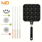 1tk Majapidamise Octopus Pann 16-auguga Non-stick Grillpann Koogi K&uuml;psetusvorm 4tk K&uuml;psetusn&otilde;eltega.