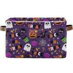 Suur Halloween-teemaline Kokkupandav Hoiukorv - Geomeetriline Muster, Kangast Korraldaja Magamistuppa ja Koju, Kalėdų snaigė