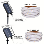 1tk P&auml;ikese LED Lambi Riba V&auml;ljas 8 Režiimid Pruutpaar Kaunistamiseks, 10 m / 393,7 colio - 640 &scaron;viesos diodų (8 režimai)