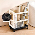 Mitmeotstarbeline Joogamati S&auml;ilituskast Ratastega Varustatud., Kreminis juodas + kamuoliukų laikiklis