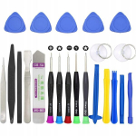 T&ouml;&ouml;riistakomplekt GSM Remont 25 tk &ndash; Universaalne kasutus, T&auml;psed otsikud, TORX T2&ndash;T6, Pentalobe 0.8 mm