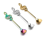 Metallist teelusikad MUSIC CLEF 3 tk