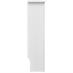 Valge MDF v&otilde;re radiaatori peitmiseks, riiuliga, 152 cm