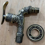 1tk K&ouml;&ouml;k Antiik &Uuml;ksik K&uuml;lm Mopi Kraan, Pikendatud Kiire Avamine Vintage Segisti., A