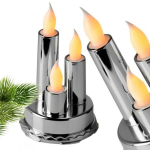 K&uuml;&uuml;nal, akutoitega LED-t&auml;ide SILVER, V&Auml;LJAKOOL soe valge 13,5 cm LAMP41S