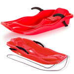 Plastikust integreeritud piduritega lumekelk LIVMAN S11-1, 85x40x15cm